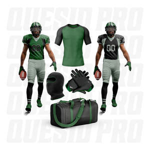 Paquete de Uniforme de Fútbol Americano de Secado Rápido para Adultos y Jóvenes, Conjunto de Camiseta de Fútbol Americano, Uniforme de Fútbol Americano, Protector de Cabeza - Product Image 3