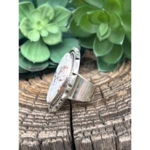 Bague pour homme Eddie Secatero, motif cheval sauvage, en argent sterling, taille 12, pierre naturelle sertie clos, pour usage quotidien - Product Image 4