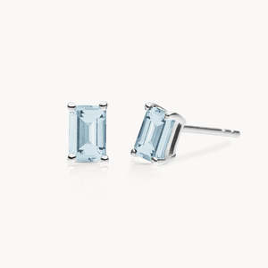 ต่างหูแฟชั่นโซราประดับอะความารีนในทอง 14K โดย VEYNOU - Product Image 1