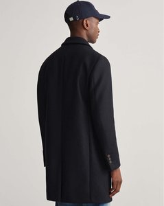 Phong Cách Mới Áo Khoác Với Flap Túi Len Thoáng Khí Áo Khoác Dài Với Nút Đóng Cửa Bán Buôn Hai Túi Bên Người Đàn Ông Áo Khoác Dài - Product Image 2