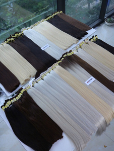 Hot Selling NASA Vietnamese Virgin Human Hair Super Double Drawn Full/Thick Ends Bleached No <b>Tangle</b> No Shedding 100% Natural - Product Image 2