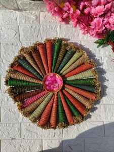 Couvre-cône de henné décoratif multicolore artisanal, Haldi Nikah Jaggo Night Lohri Celebrations Dholki Night Event Supplies - Product Image 3