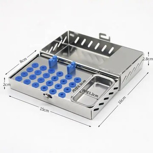 Caja de herramientas de implante dental Manual de acero inoxidable, bloque de soporte, controladores de implantes quirúrgicos, llave inglesa, equipo Dental de Metal ergonómico - Product Image 2