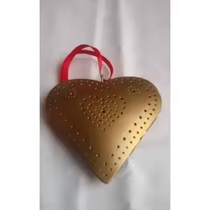 Hecho a mano Metal colgante corazón decoración árbol de Navidad ornamento regalo Idea - Product Image 3