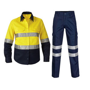 Combinaison de travail de sécurité, vêtements de sécurité réfléchissants, protection contre le feu, haute visibilité, respirant, polyester, pour hommes, toutes saisons - Product Image 4