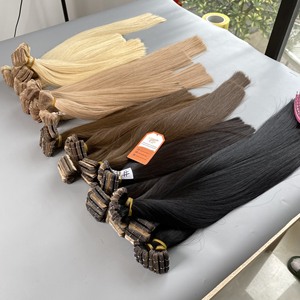 Extensions de cheveux naturels bruts à bandes adhésives, 100% cheveux humains vietnamiens, double épaisseur, pour la revente en gros - Product Image 4