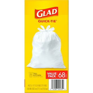 Sacs poubelle de cuisine Glad de 13 gallons, plus de 100 unités, sacs poubelle jetables robustes, grands sacs poubelle, fermeture rapide, biodégradables, en plastique - Product Image 4