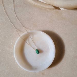 Colgante de Turquesa Azul Natural Tallado en Forma de Gota, Plata de Ley 925 Chapada en Oro, Amuleto de Piedra Preciosa Hecho a Mano, Joyería de Moda al por Mayor - Product Image 4