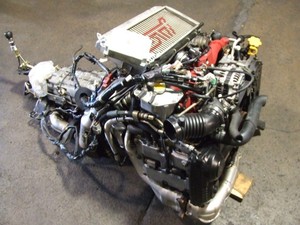Motor Usado JDM Subaru WRX STI Versión 8 2004+ 2.0L EJ20T Turbo VF37 DCCD MT Transmisión de 6 Velocidades Arnés de Cableado ECU - Product Image 6