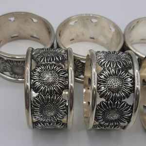 Ronds de serviette, ronds de serviette en rotin, ronds de serviette en osier, décor de table - Product Image 4