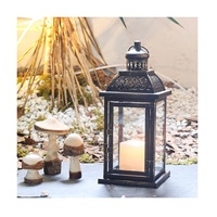 Lanterne à bougie en métal de style antique, de qualité supérieure, faite à la main, résistante à la chaleur, écologique, durable, décorative pour la maison
