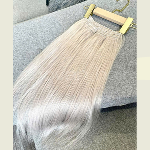 CLIP Blonde DANS Les Extensions De Cheveux Humains Vietnamiens Traitement Russe Technique Slave Premium Vierge Texture Douce Usine - Product Image 3