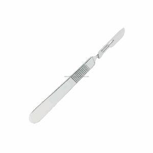 Mango de bisturí dental de 12cm, instrumento quirúrgico de acero inoxidable, silla dental de clase II, uso certificado CE, OEM privado - Product Image 1