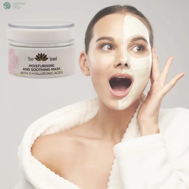 Private Label Face Maskss Beauty 50ml Hyaluronic acids Vegan Moisturizing Facemask For Skin Care