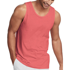 เสื้อกล้ามผู้ชายสีพื้นสำหรับฤดูร้อน ใส่สบาย เหมาะสำหรับออกกำลังกาย เพาะกาย ฟิตเนส ระบายอากาศได้ดี น้ำหนักเบา ผลิตจากผ้าฝ้ายถักผสมใยไผ่ - Product Image 3