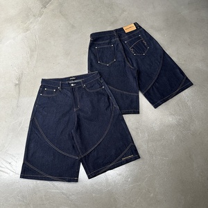 Shorts <span class=keywords><strong>en</strong></span> <span class=keywords><strong>jean</strong></span> vintage personnalisés de qualité OEM pour hommes, streetwear, denim délavé, shorts <span class=keywords><strong>en</strong></span> <span class=keywords><strong>jean</strong></span> camouflage <span class=keywords><strong>en</strong></span> coton avec impression intégrale pour hommes - Product Image 4