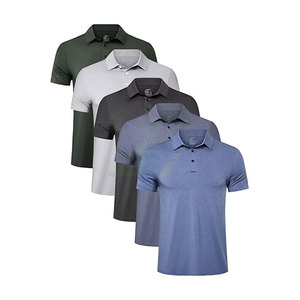 T-shirt personnalisé à manches courtes en soie imprimé de logo floral en maille de coton doux respirant pour chemise T-shirt de golf de qualité supérieure pour hommes sport - Product Image 1