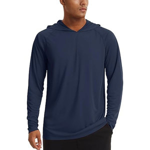Camiseta con Capucha de Manga Larga con Protección Solar UPF 50+ para Hombre, Ligera, de Secado Rápido, para Pesca, con Orificios para los Pulgares - Product Image 1