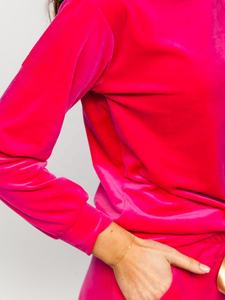 Survêtement en velours élégant pour femmes, coupe douce, respirant, léger, séchage rapide, tenue décontractée, motif uni, logo personnalisable - Product Image 5