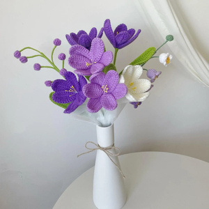 Flor de ganchillo hecha a mano, plantas en maceta, flores artificiales para siempre, regalo para un amigo, perfecto para decoraciones del hogar, OEM hecho en Vietnam - Product Image 5