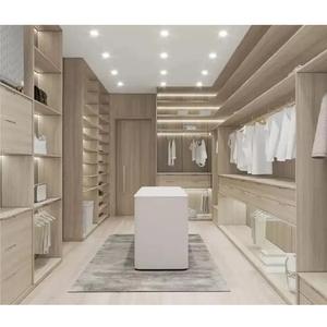 Muebles de dormitorio, armario de chapa, tamaño personalizable, tablero de Panel de diseño moderno Modular, armarios de armario de MDF con revestimiento de chapa - Product Image 4