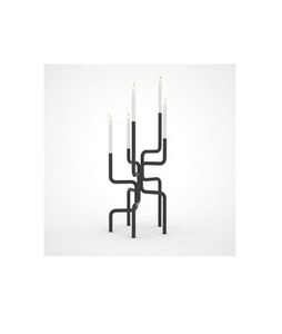 Candelabro de diseño de cristal para decoración del hogar, soporte de vela brillante para interior y exterior, votivo - Product Image 1