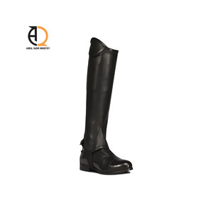 Protectores de Piernas de Cuero Vacuno para Montar a Caballo, Chaps de Cuero, Equipo Ecuestre, Calentadores de Piernas - Product Image 6