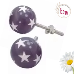 ลูกบิดประตูลิ้นชักเซรามิกทำจากเรซิ่นรูปดาวและที่จับแบบดึงคุณภาพส่งออกสำหรับงานฝีมือเรซิน - Product Image 1