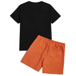 Venta al por mayor personalizado Hombres Verano unisex pantalones cortos conjunto de logotipo personalizado acogedor algodón camiseta y conjunto corto - Product Image 6