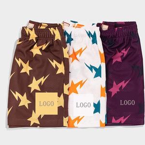 กางเกงขาสั้นผ้าตาข่ายสำหรับผู้ชายกางเกงขาสั้นสำหรับฤดูร้อนใหม่ฤดูร้อนคุณภาพสูงมีซิปกระเป๋าด้านข้างดีไซน์เท่สำหรับผู้ชาย - Product Image 1