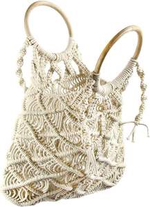 Macrame กระเป๋าแฟชั่นสำหรับผู้หญิง, กระเป๋าครอสบอดี้มินิวินเทจกระเป๋าอินเทรนด์สำหรับเด็กผู้หญิงผลิตในเวียดนาม - Product Image 6