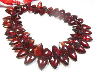 Haute qualité 9 brins 10.5-13mm gemmes de grenat africain naturel Mozambique perles à facettes fantaisie bouclier perles 100% grenat naturel - Product Image 5