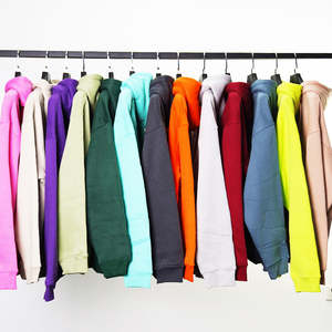 Sweat-shirts à capuche oversize vierges OEM en gros, sweat-shirts en coton personnalisés, impression sérigraphique, sweat-shirt à capuche en coton pour homme - Product Image 1