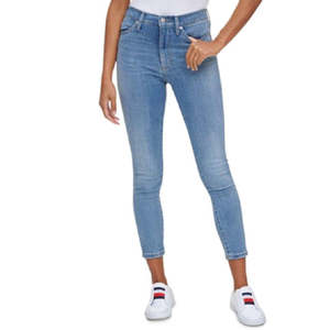 Jeggings a Vita Alta da Donna Tommy Jeans in Denim Elasticizzato Blu, Taglia 24 - Product Image 1