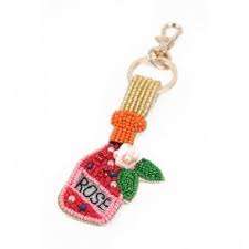 Llaveros de Cuentas de Color Negro con Logotipo Personalizado para Regalos de Recuerdo, Llaveros de Cuentas Personalizados Hechos con Bordado de Cuentas de Semilla - Product Image 4