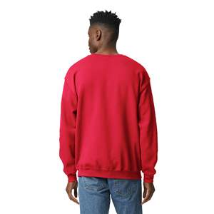 Sweat-shirt en coton classique pour hommes grande taille couleur unie à manches longues Streetwear décontracté pour l'hiver teint en plaine - Product Image 3