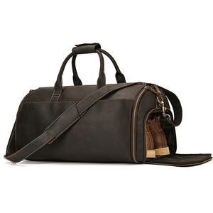 Wholesale Genuine Leather Travel Duffle <b>Bag</b> Duffel <b>Bag</b> Custom Duffle <b>Bags</b> <b>for</b> <b>Men</b> - Product Image 4