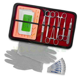 Kit de sutura de práctica de calidad Premium Manual estilo único para Kit de sutura de entrenamiento de estudiantes médicos veterinarios, instrumento médico - Product Image 1