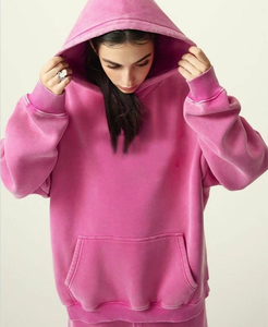 Sudadera con Capucha de Invierno para Mujer, Estilo Urbano, Gruesa, con Logotipo Personalizado en la Parte Delantera, Talla Grande, de Alta Calidad - Product Image 3