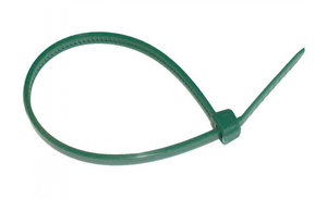 25 pezzi. Morsetti in nylon verde 4,8x300mm. - Product Image 1