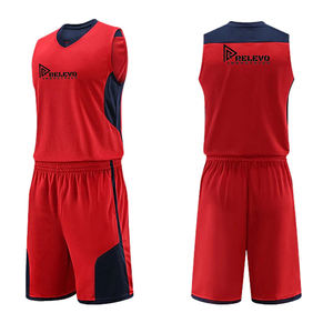 Maillot de basket-ball pour hommes, design uniforme, plusieurs couleurs, 160 GSM, léger, personnalisable par sublimation, pour club - Product Image 3