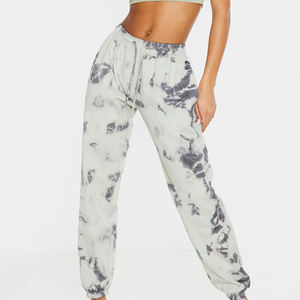 Custom Heavyweight Acid Wash Straight Joggers <b>Pant</b> High Mid Waist Street Wear Elastic Closure Hip Hop Casual Style for Winter - Product Image 2