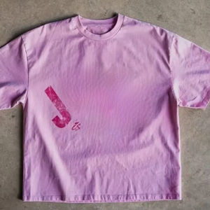 T-shirt surdimensionné Streetwear personnalisé en coton lourd pour hommes T-shirts lourds haut décontracté T-shirts brillant paillettes strass chemise - Product Image 1