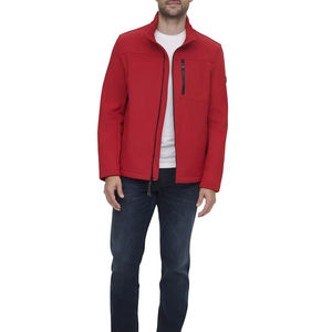 Veste softshell imperméable pour homme, nouveau style, prix abordable, veste softshell pour la conduite, veste noire à col montant - Product Image 1