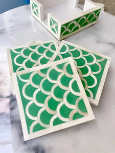 Ensemble de dessous-de-verre en os incrusté faits à la main à prix économique, vente chaude, décoration de table de cuisine, décoration de table de mariage, tapis et coussinets en provenance d'Inde - Product Image 6