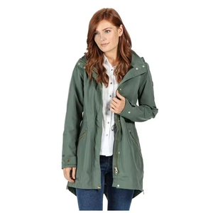 Veste parka à capuche en denim tissé chauffant de haute qualité pour femmes avec logo personnalisé manches longues hiver - Product Image 2