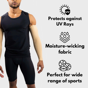 Mangas de brazo de enfriamiento para deportes de verano que brindan comodidad durante actividades al aire libre - Product Image 4