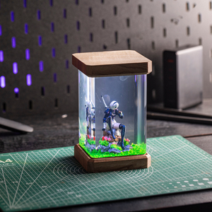 Lámpara de Resina Epoxi Personalizada, Lámpara de Resina Epoxi, Lámpara de Resina Epoxi Personalizada, Lámpara de Arte de Madera y Resina, Luz Nocturna Personalizada, Regalo Hecho a Mano, Cumpleaños - Product Image 6