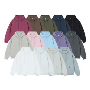 Sweat-shirts oversize en molleton épais de style streetwear, impression sérigraphique personnalisée, vente en gros, sweat-shirt à capuche pour hommes - Product Image 1