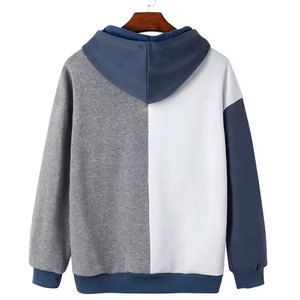 Sweat à capuche surdimensionné 100% coton pour homme Multi-Panel Multi-Color Sweat à capuche à manches longues Winter Plain Dyed - Product Image 4